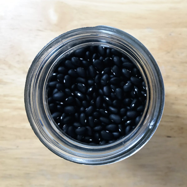jar of black beans