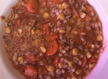 Beef barley soup