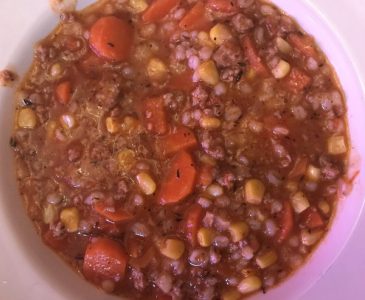 Beef barley soup