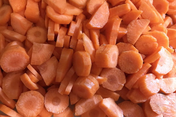 chopped carrots