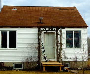 front view of old house