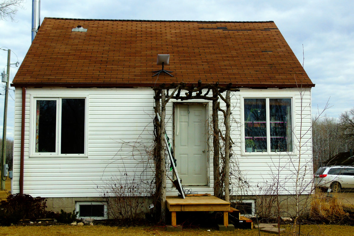 old one and a half story house before renovations