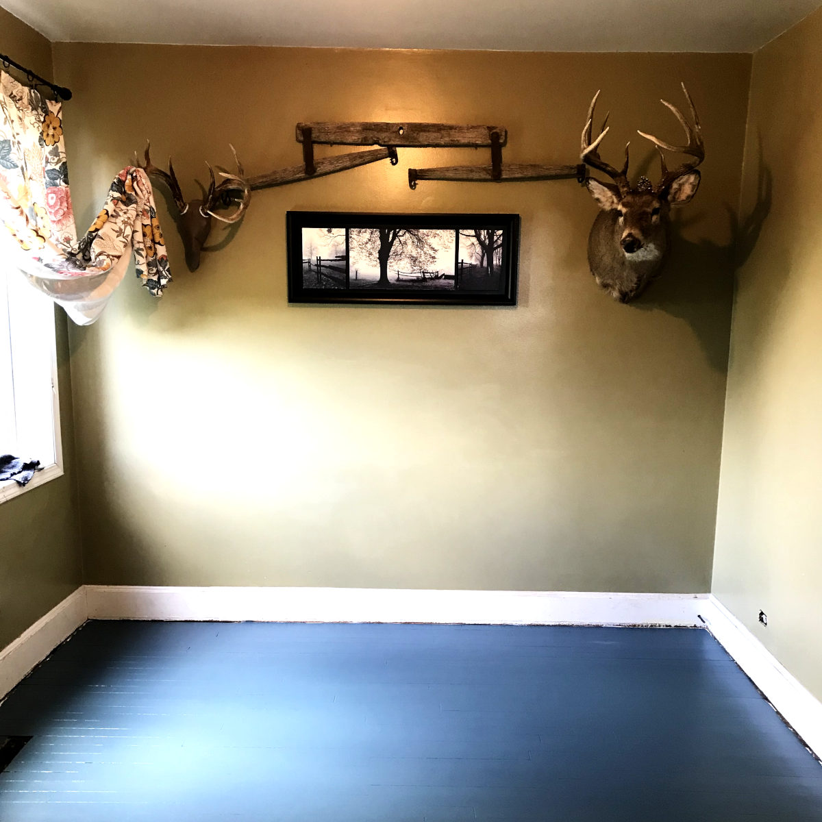 small, old house living room