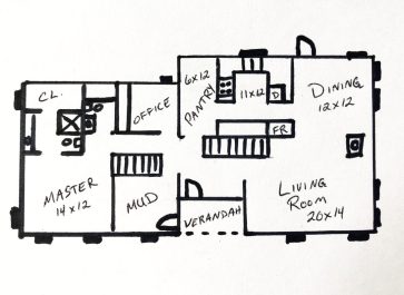 floor plan for our old house remodel