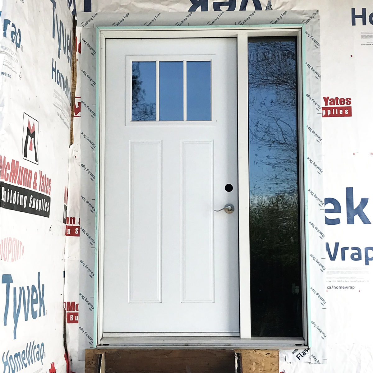 new front door in addition of old house remodel