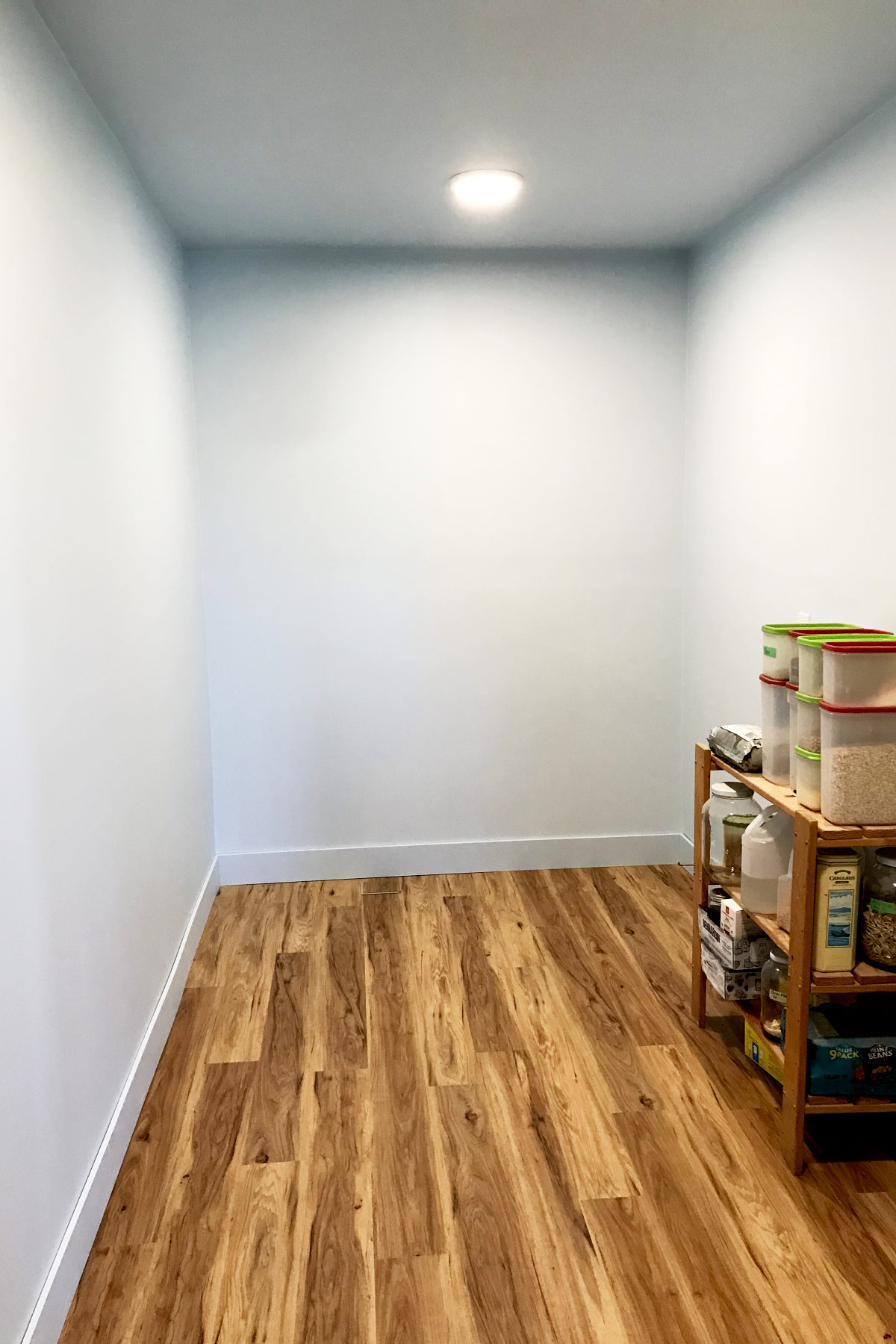empty pantry with no shelves